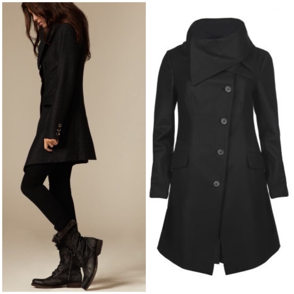 All Saints Black Women's Coat